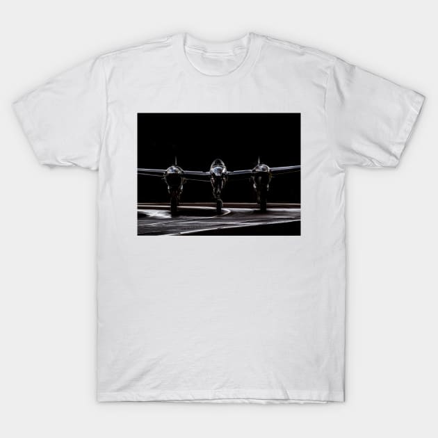 Silver P-38 Lightning head-on T-Shirt by captureasecond